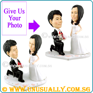 Personalized Wedding Proposal " Will U Marry Me " Figurines